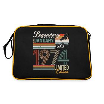Janvier 1974 Rétro - Sac Retro - noir/or - Dos