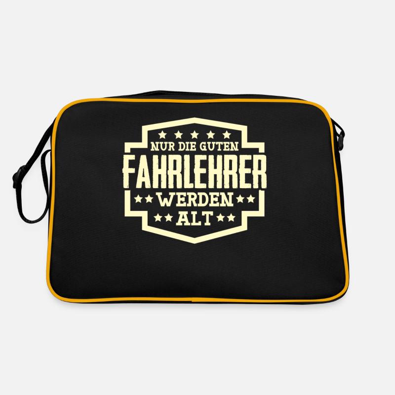Fahrlehrer Witz Spruch Fahrschullehrer Retro Tasche