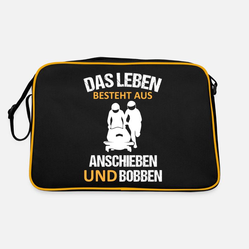 Bobfahren Lustiger Spruch Bobfahrer Geschenk Retro Tasche