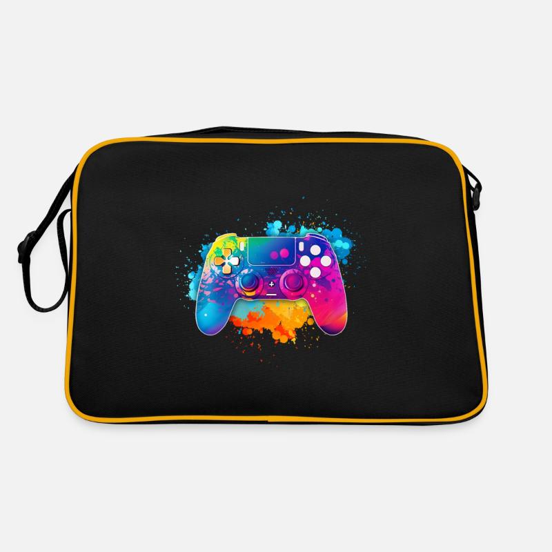 Bunter Premium Gaming Controller Splash Art Retro Tasche