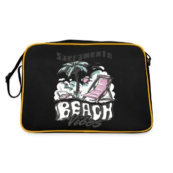 Family Vacation California Sacramento Palm Beach - Retro Bag - black/gold - Back