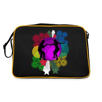 Boogie Woogie Retro Dancing Swing - Retro Bag - black/gold - Back