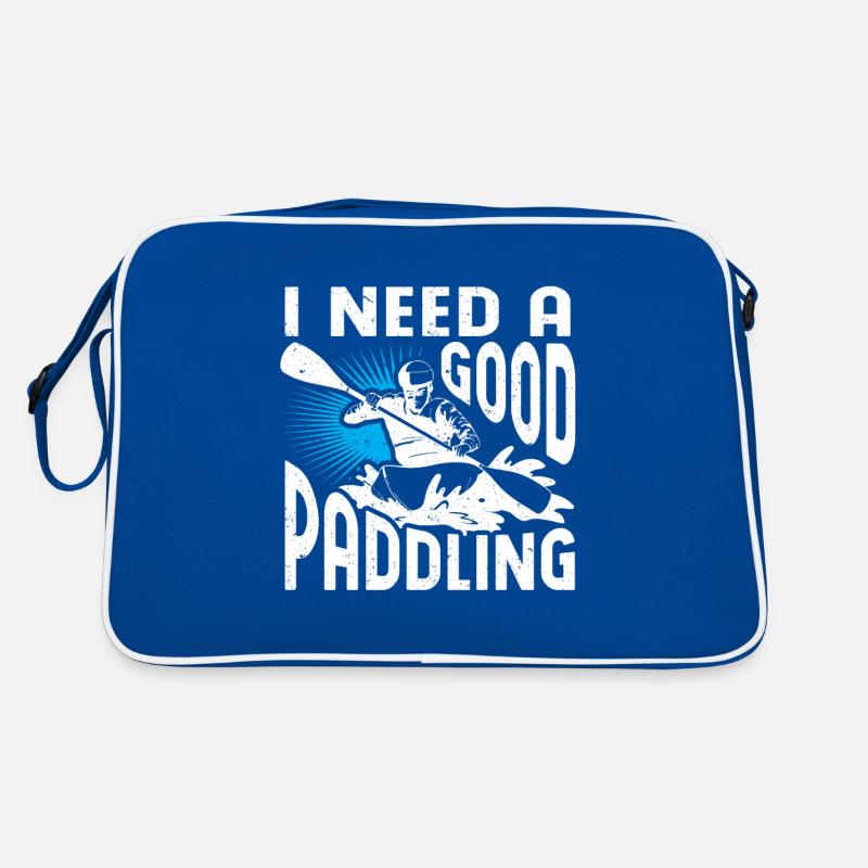 Rafting Floß Geschenk Paddler Rafting Retro Tasche