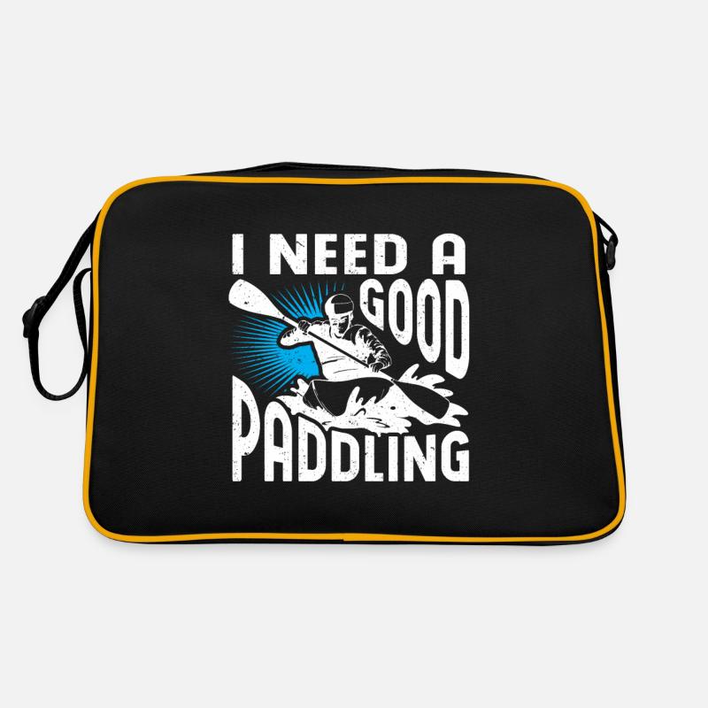 Rafting Floß Geschenk Paddler Rafting Retro Tasche