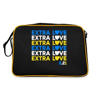 Down Syndrome Extra Chromosomes Extra Love - Retro Bag - black/gold - Back