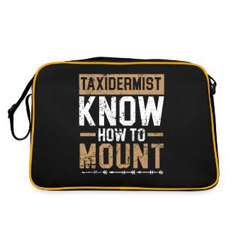 Taxidermisten wissen, wie man Taxidermie montiert - Retro Tasche - Schwarz/Gold - Hinten