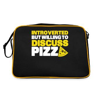 Introverti Cadeau Sarcastique Introverti - Sac Retro - noir/or - Dos