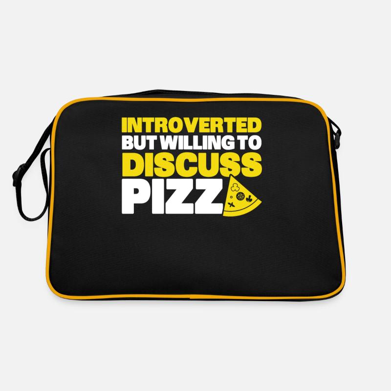 Introverted Gift Sarcastic Introverted - Retro Bag - black/gold