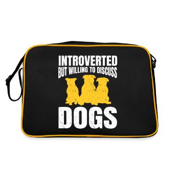 Cadeau Introverti Sarcastique Introverti - Sac Retro - noir/or - Dos