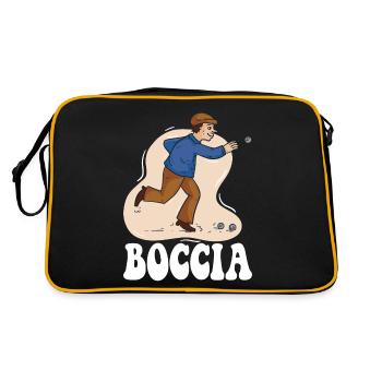Boccia player Clothing with bocce balls Boccia - Retro Bag - black/gold - Back