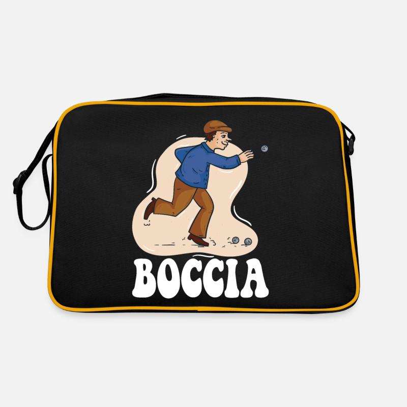 Boccia player Clothing with bocce balls Boccia Retro Bag