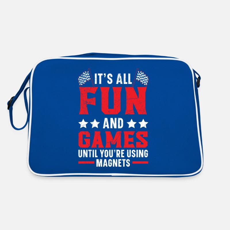 C’est tout le plaisir et les jeux jusqu’à ce que vous utilisiez des aimants. Sac Retro