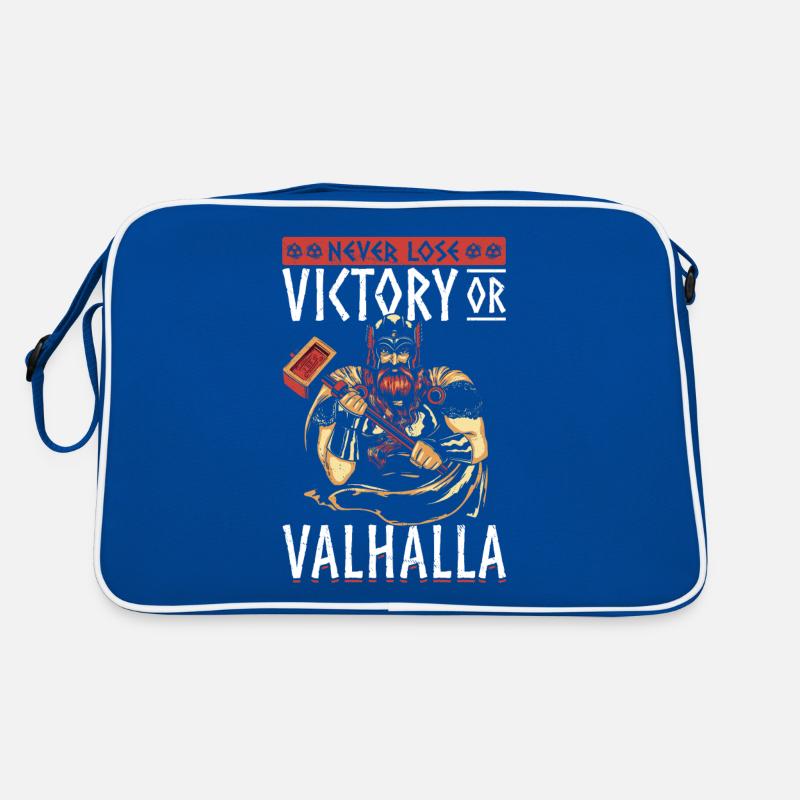 Never lose, win or Valhalla Vikings Retro Bag