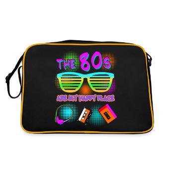 80s 1980 Disco Party 80s - Retro Bag - black/gold - Back