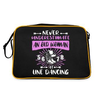 Underestimate Line Dance Woman - Retro Bag - black/gold - Back