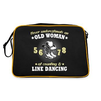 Underestimate Line Dance Woman - Retro Bag - black/gold - Back