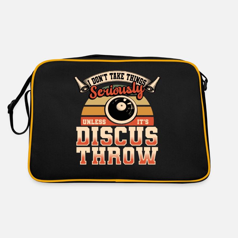 Discus Throw - I Don't Take Things Seriously Retro Bag