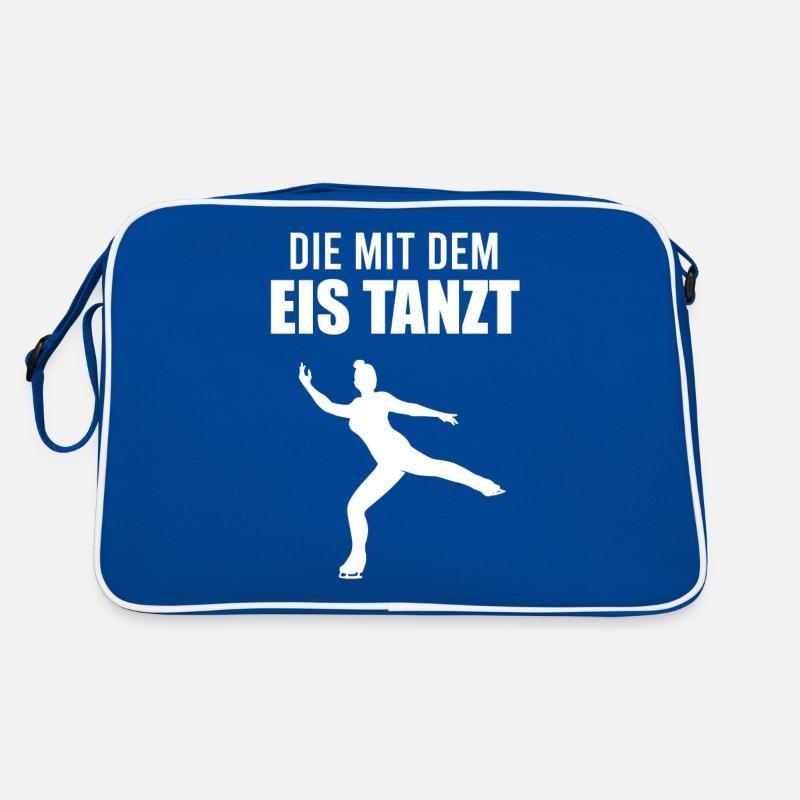 Eiskunstlauf Spruch Eiskunstläuferin Geschenk Retro Tasche