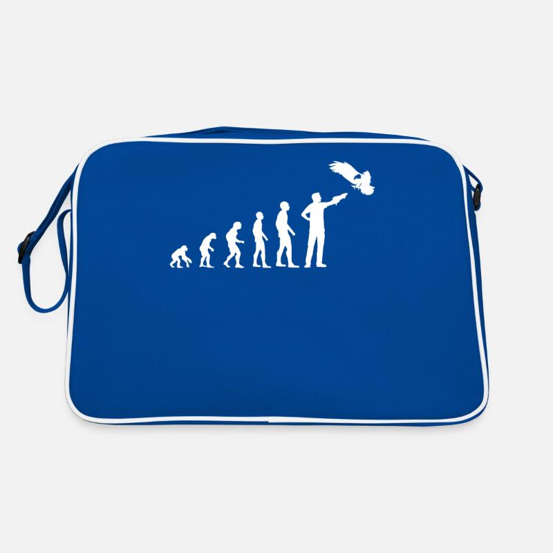 Falkner Greifvogel Evolution Falknerei Geschenk Retro Tasche