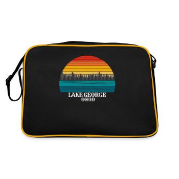 Lake George Ohio - Retro Bag - black/gold - Back