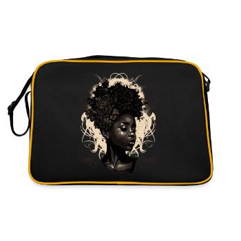 Juneteenth Queen - Fière Afro Woman Black History - Sac Retro - noir/or - Dos