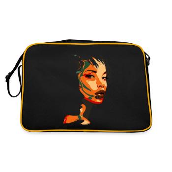 Juneteenth Melanin Queen - Fière Afro Woman - Sac Retro - noir/or - Dos