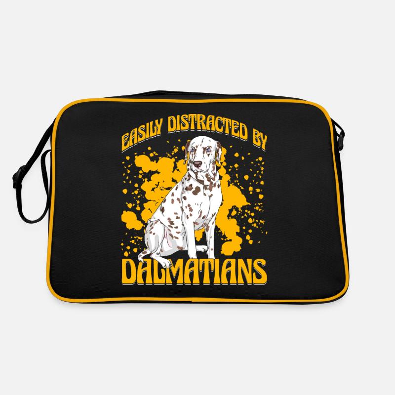 Easily distracted my Dalmatians Retro Tasche