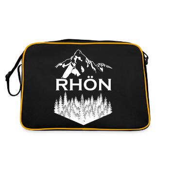 Randonnée dans la forêt de Rhön Monts Rhön - Sac Retro - noir/or - Dos
