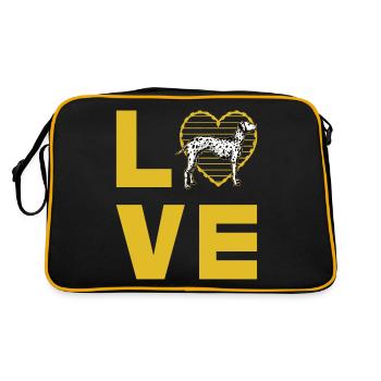 L’amour dalmate - Sac Retro - noir/or - Dos