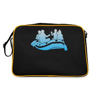 Rafting en eau vive nautique Sports nautiques Cadeau - Sac Retro - noir/or - Dos