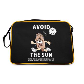 SUNSCREEN ICE CREAM AVOID THE SUN - Retro Bag - black/gold - Back
