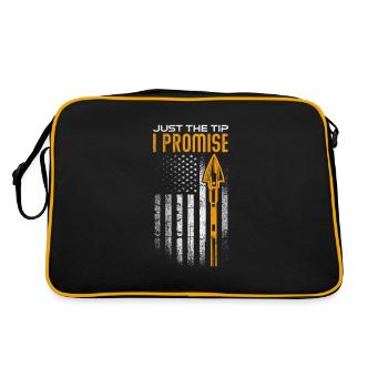 Archery Archer Archer Arrow Gift - Retro Bag - black/gold - Back