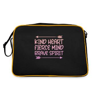 Bogenschiessen - Retro Tasche - Schwarz/Gold - Hinten