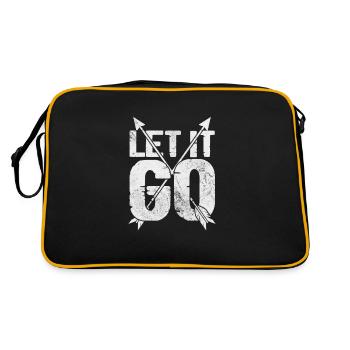 Archery Archer Archer Arrow Gift - Retro Bag - black/gold - Back