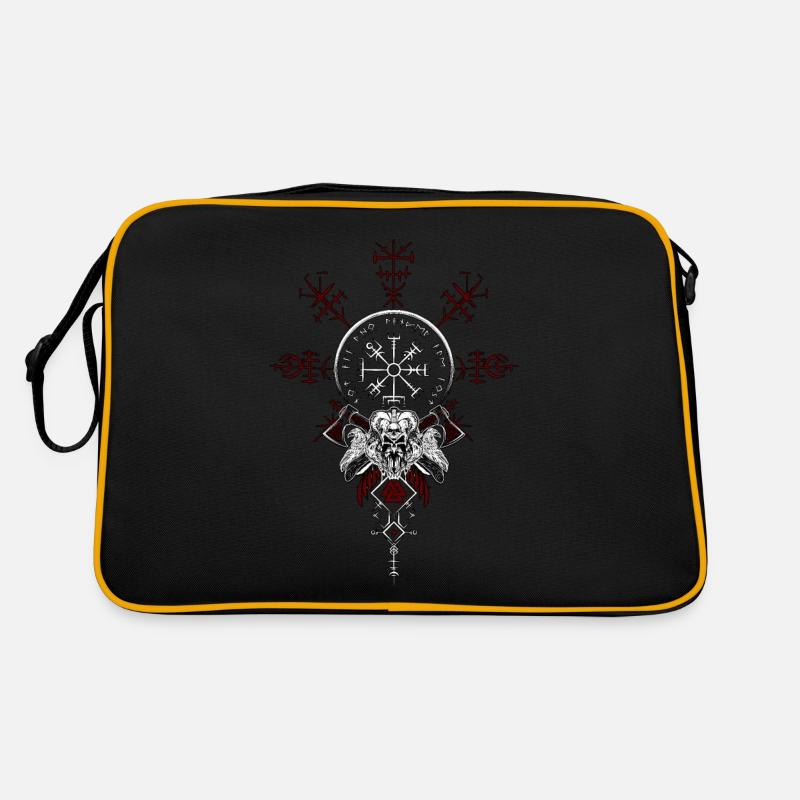 Keltischer Vikinger Vegvisir Kompass Wikinger Retro Tasche