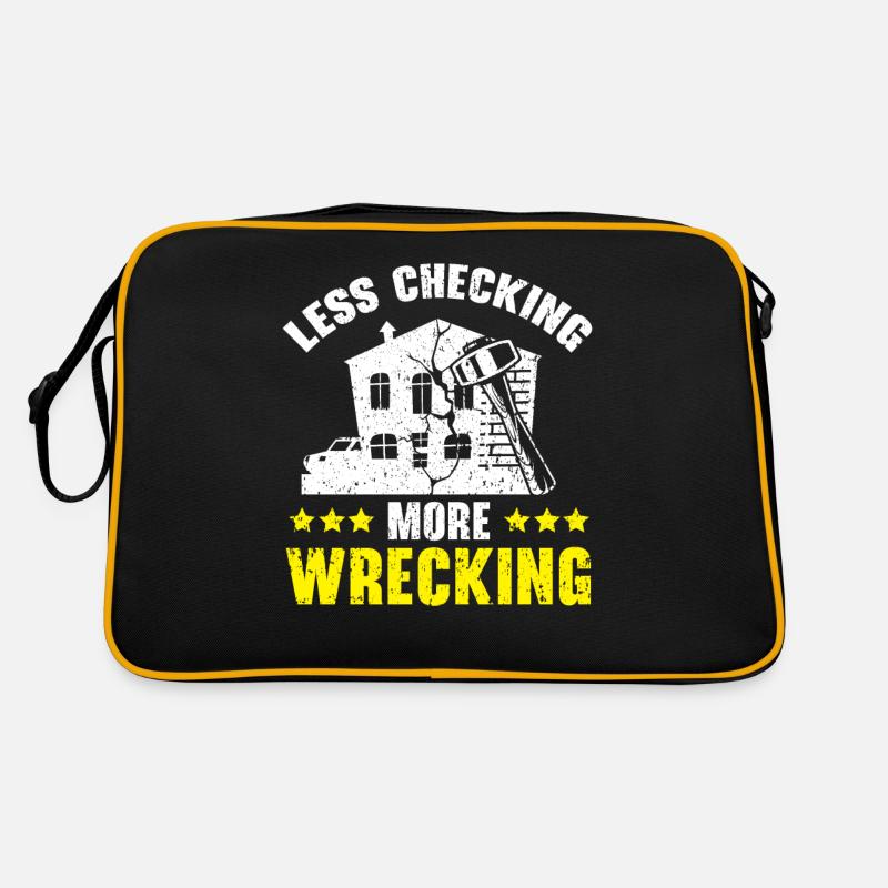Less control, more demolition House demolition Retro Bag