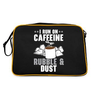 Je cours sur les débris de caféine et la démolition de la maison de poussière - Sac Retro - noir/or - Dos
