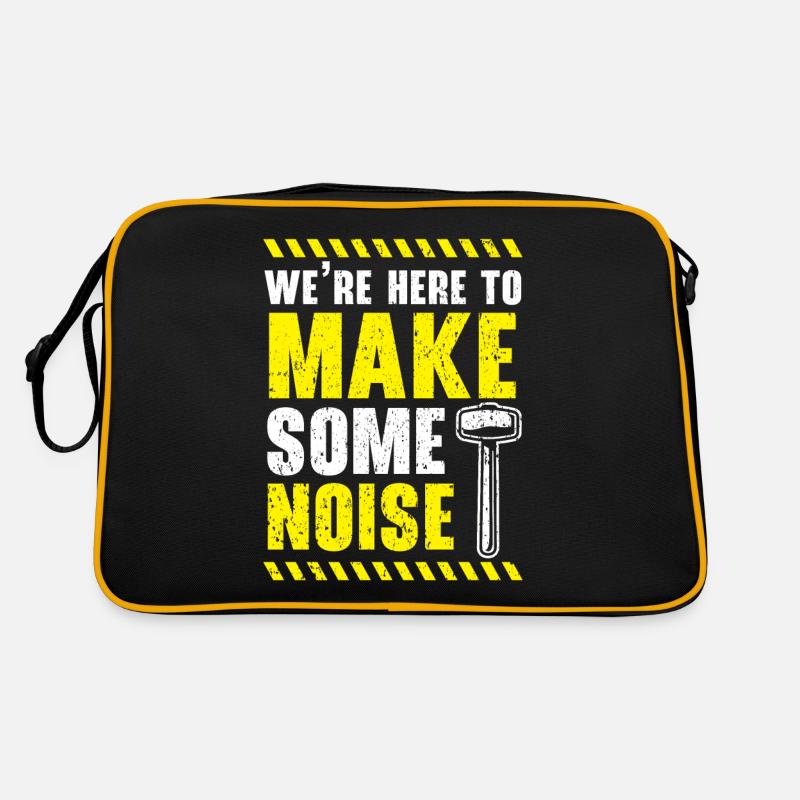 We are here to make noise House demolition Retro Bag