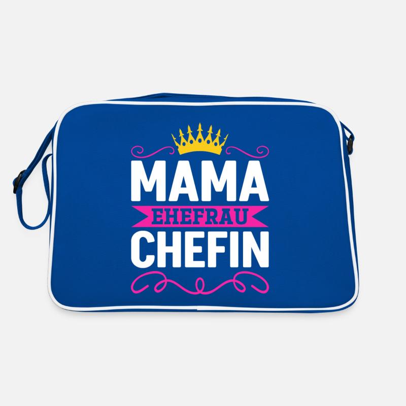 Mama Ehefrau Chefin - Zum Muttertag Retro Tasche