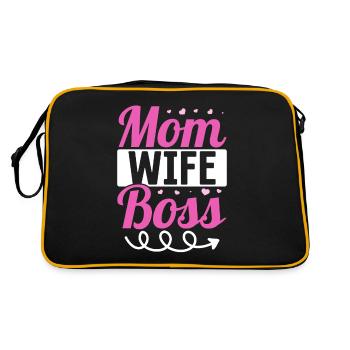 Pour la meilleure maman du monde! Pour la fête des mères - Sac Retro - noir/or - Dos