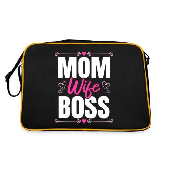Pour la meilleure maman du monde! Pour la fête des mères - Sac Retro - noir/or - Dos