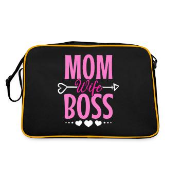 Pour la meilleure maman du monde! Pour la fête des mères - Sac Retro - noir/or - Dos