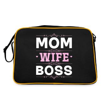Pour la meilleure maman du monde! Pour la fête des mères - Sac Retro - noir/or - Dos