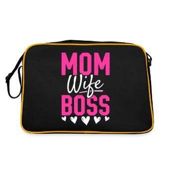 Pour la meilleure maman du monde! Pour la fête des mères - Sac Retro - noir/or - Dos