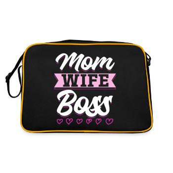 Pour la meilleure maman du monde! Pour la fête des mères - Sac Retro - noir/or - Dos