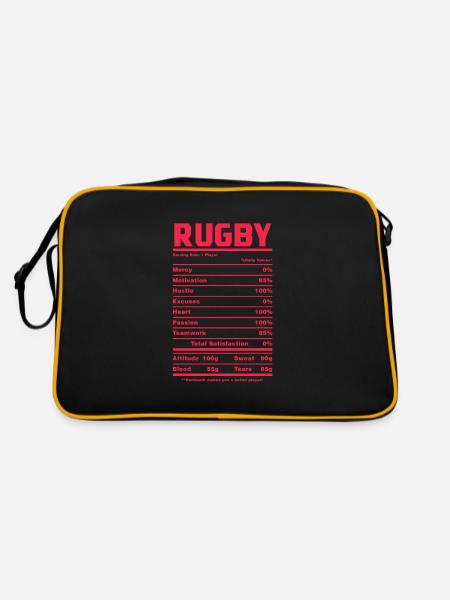 Rugby - Sac Retro - noir/or - Dos