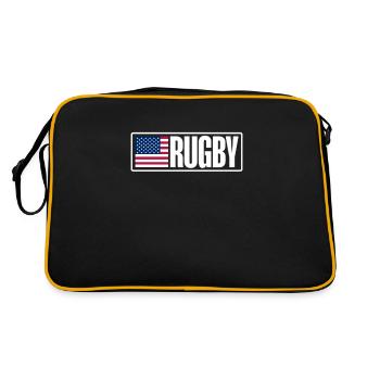 Rugby - Retro Bag - black/gold - Back