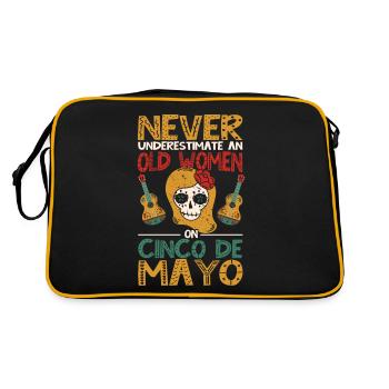 Cinco De Mayo Parti mexicain Cinco De Mayo - Sac Retro - noir/or - Dos