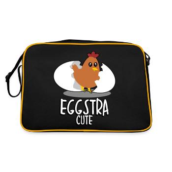 Chicken Egg Eggs Chicken Egg Chicken - Retro Bag - black/gold - Back