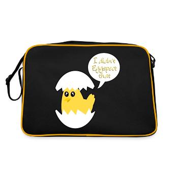 Chicken Eggs Chicken Egg Egg Chicken - Retro Bag - black/gold - Back